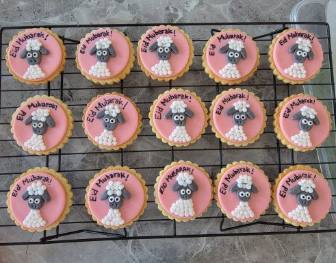 Eid sheep sugar cookies