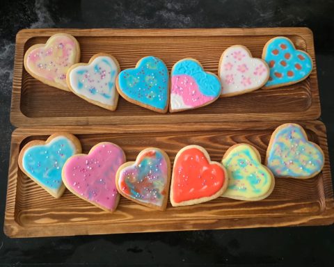 Heart sugar cookies